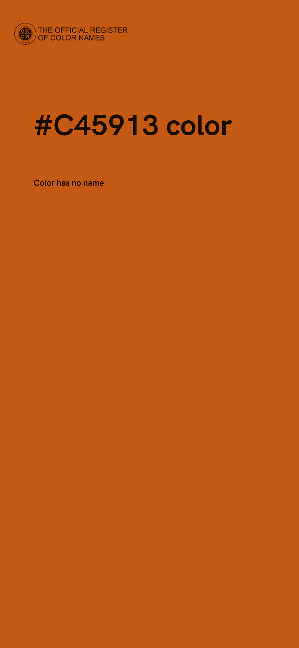 #C45913 color image