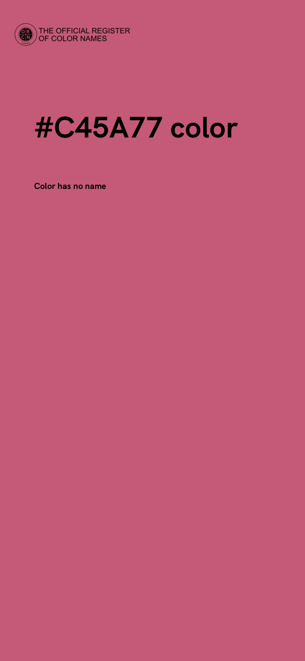 #C45A77 color image