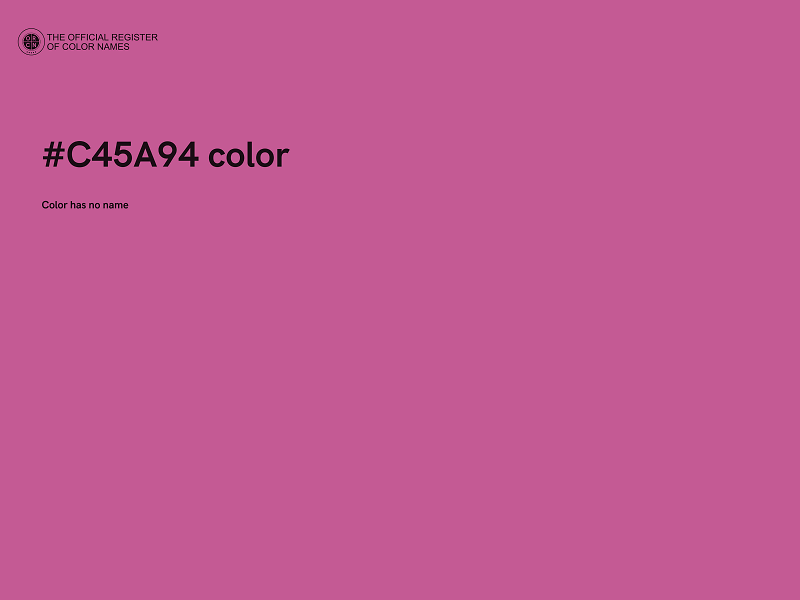 #C45A94 color image