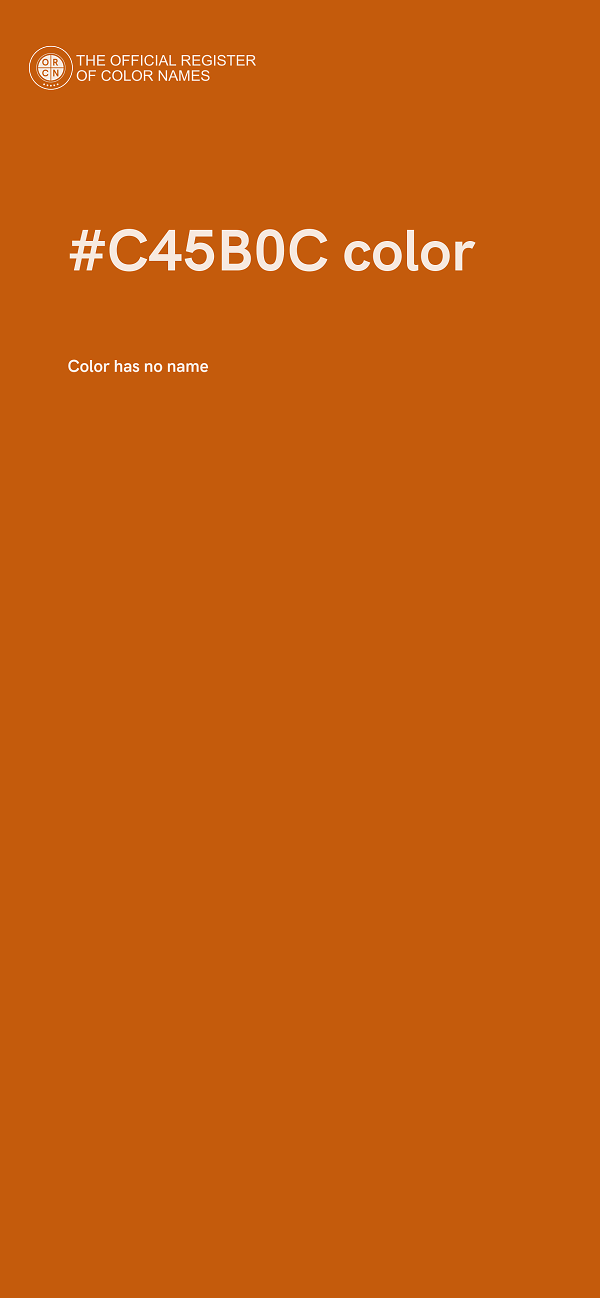 #C45B0C color image