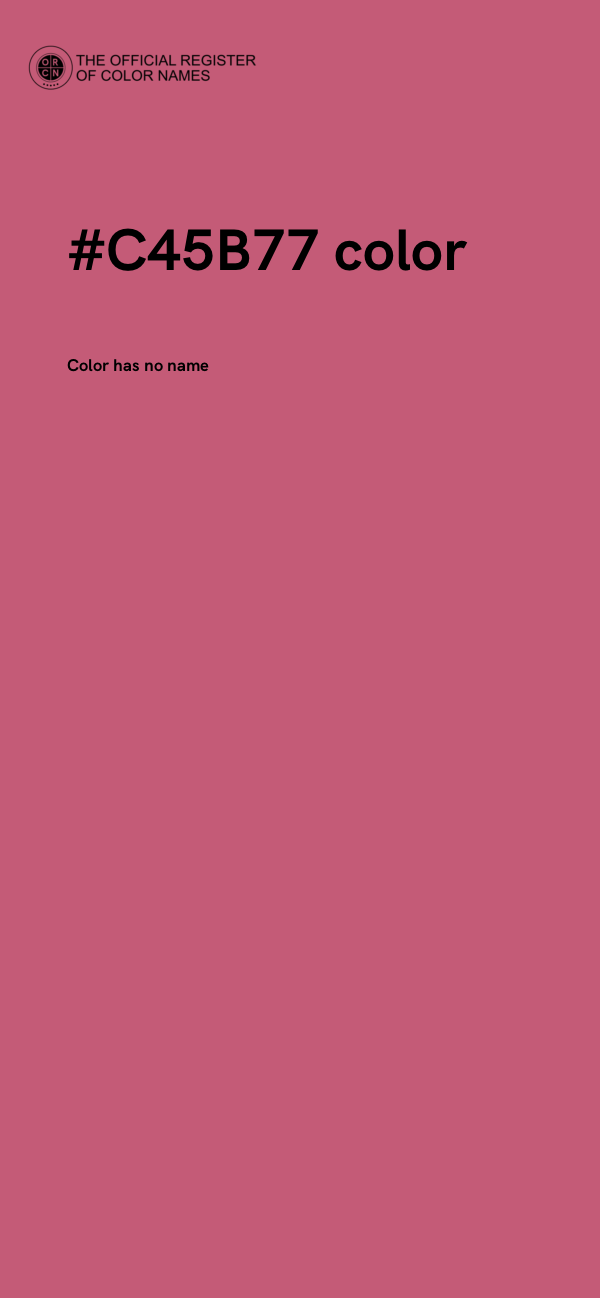 #C45B77 color image