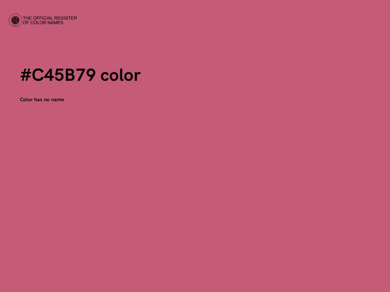 #C45B79 color image