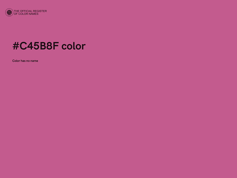 #C45B8F color image