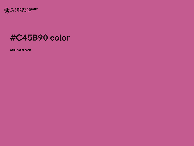 #C45B90 color image