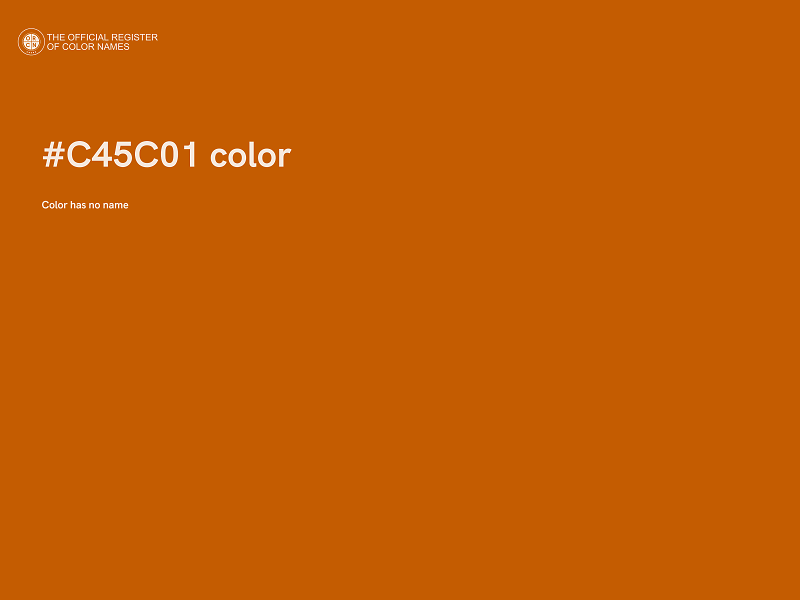 #C45C01 color image