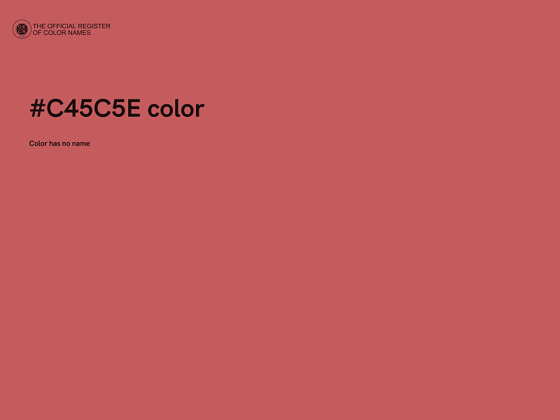 #C45C5E color image
