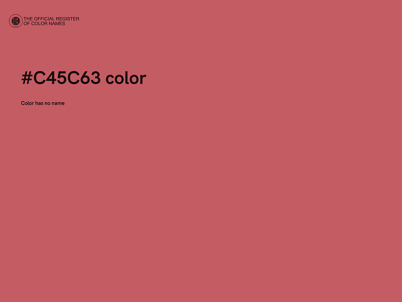 #C45C63 color image