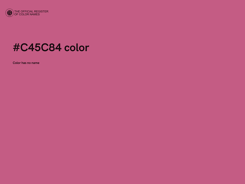 #C45C84 color image