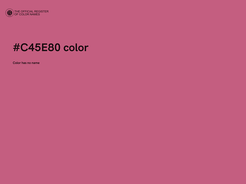 #C45E80 color image