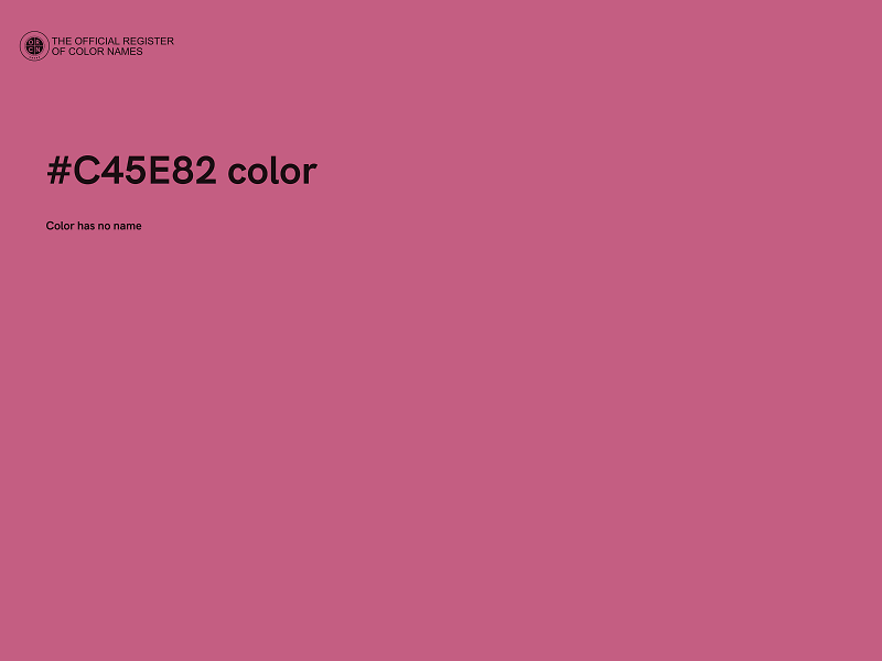 #C45E82 color image