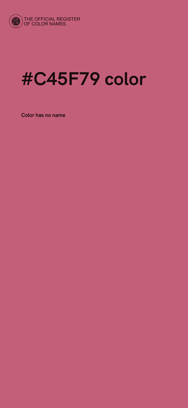 #C45F79 color image