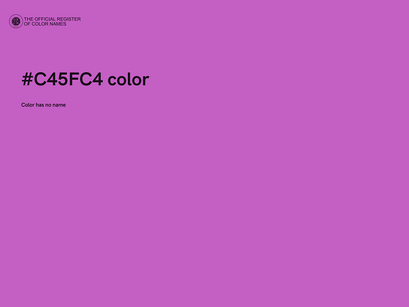 #C45FC4 color image