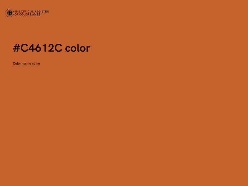 #C4612C color image