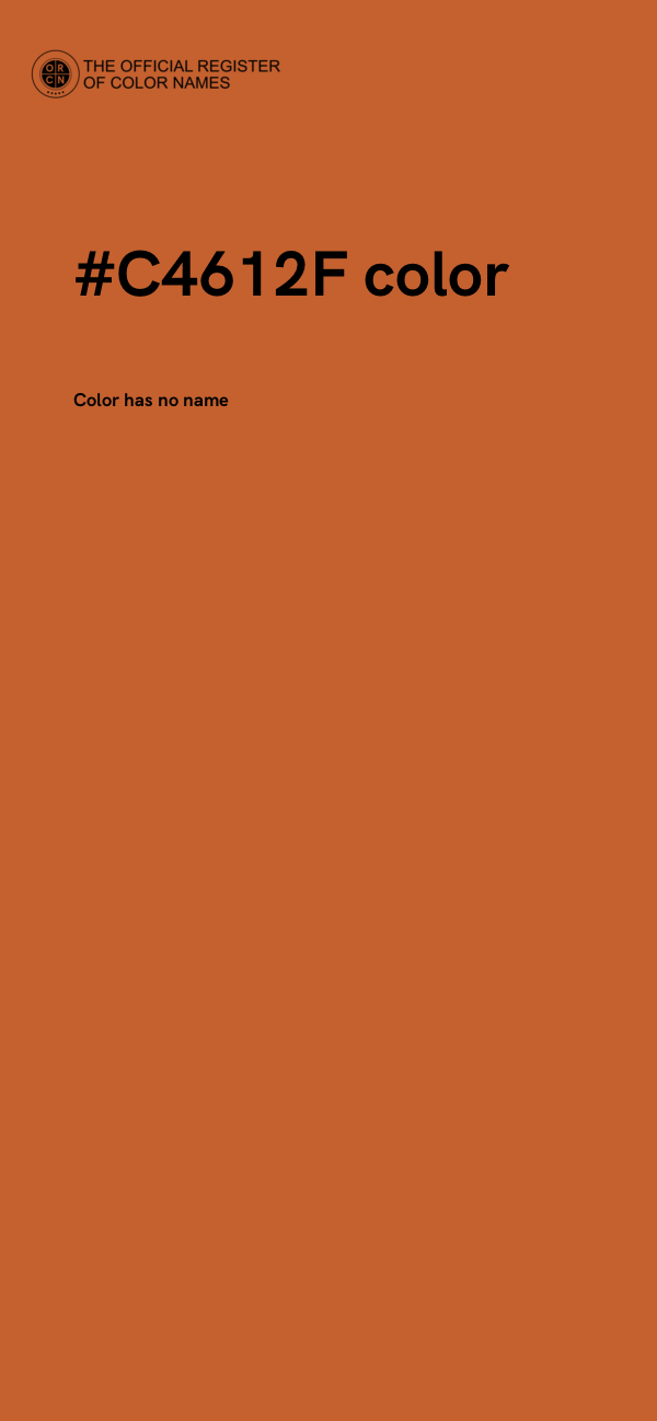 #C4612F color image