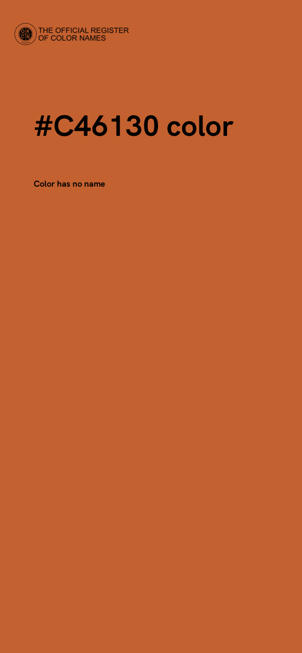 #C46130 color image