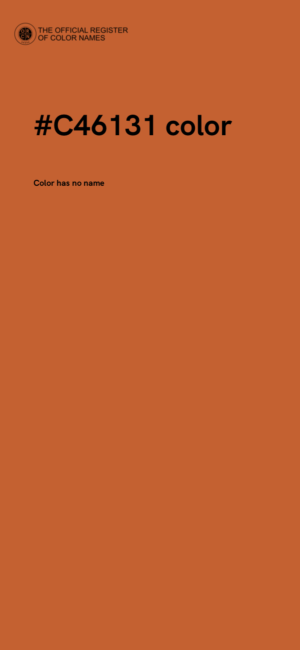 #C46131 color image