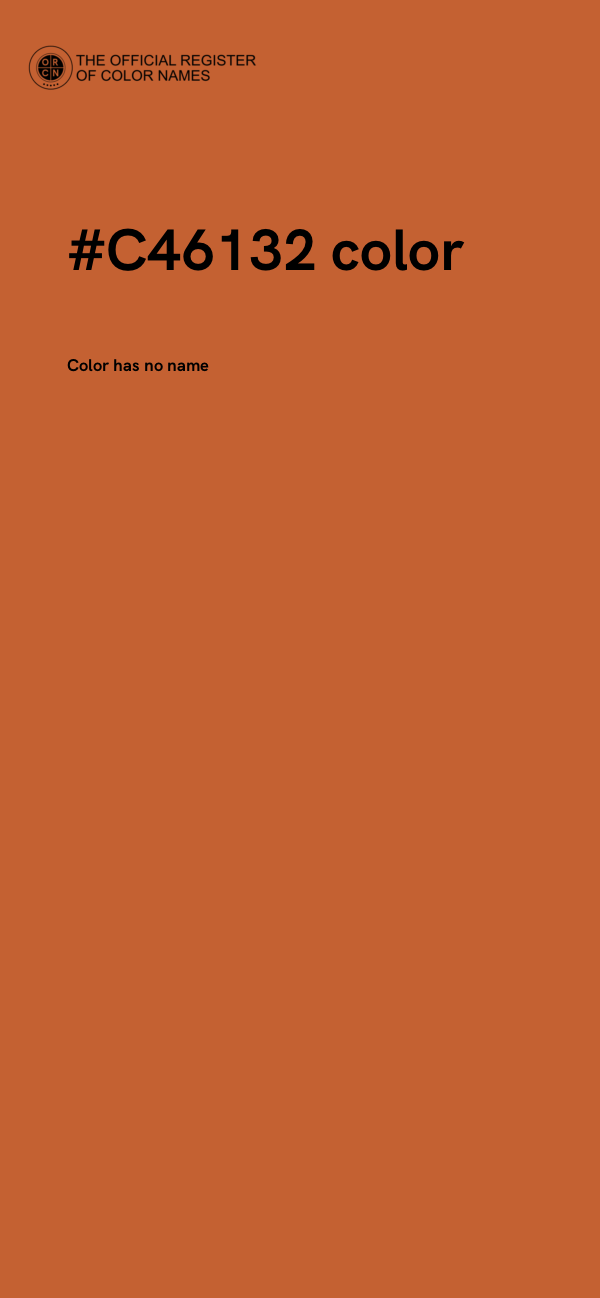 #C46132 color image