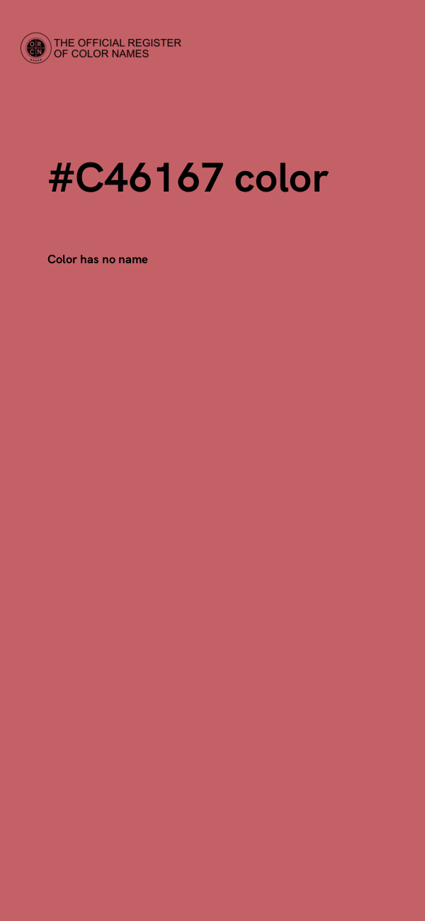 #C46167 color image