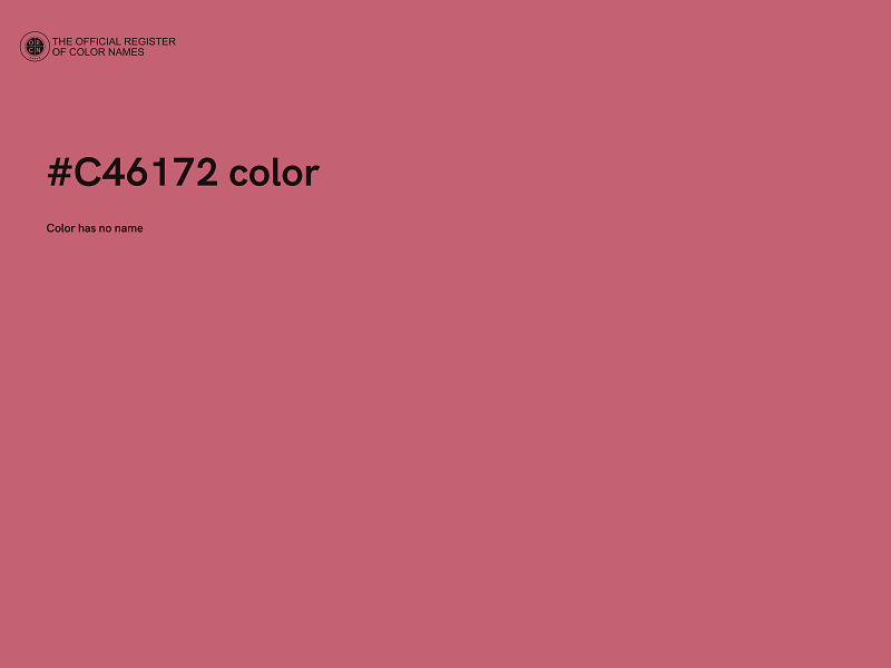 #C46172 color image