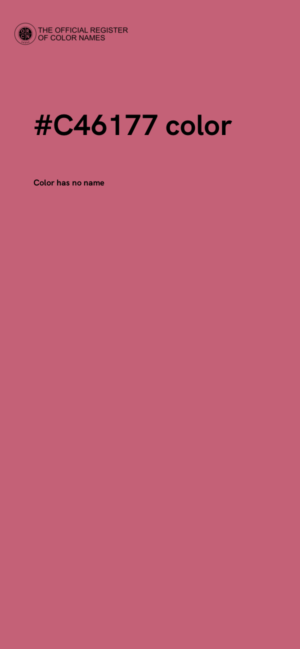 #C46177 color image