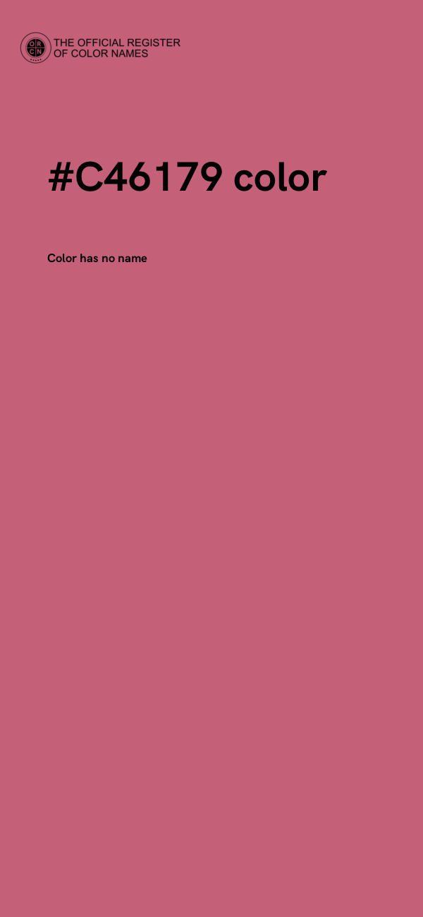 #C46179 color image