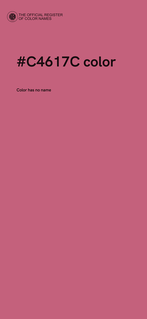#C4617C color image