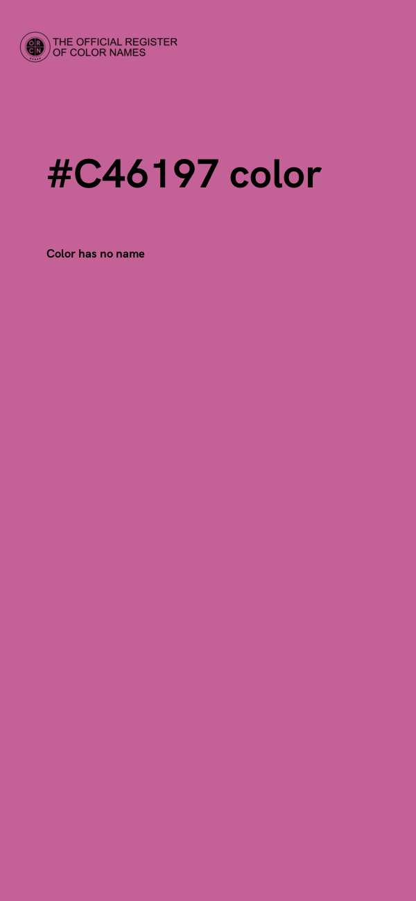 #C46197 color image
