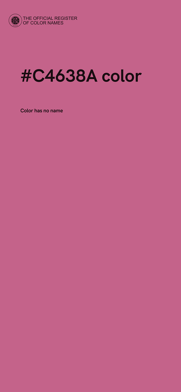 #C4638A color image