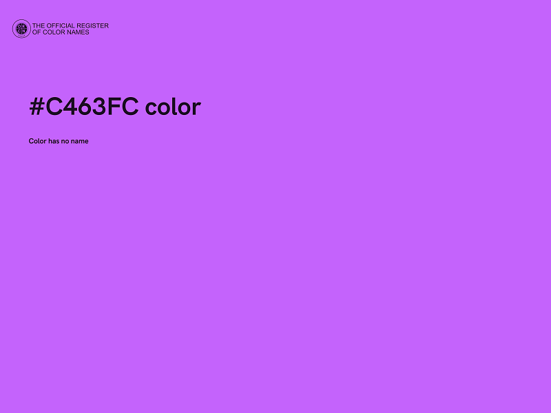 #C463FC color image