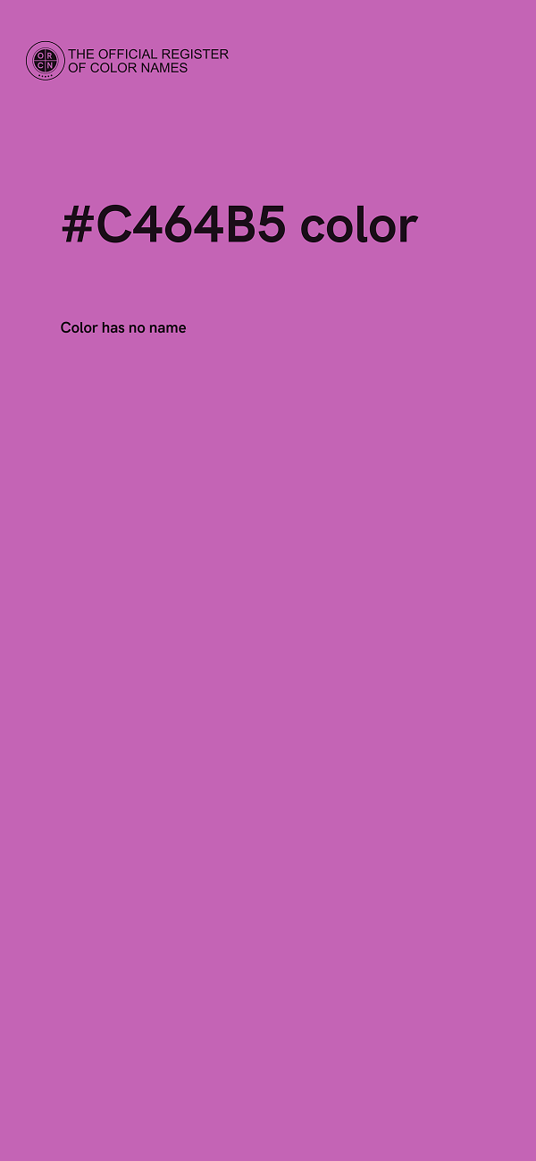 #C464B5 color image