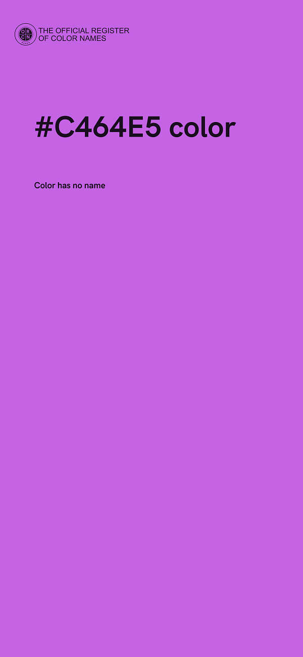 #C464E5 color image