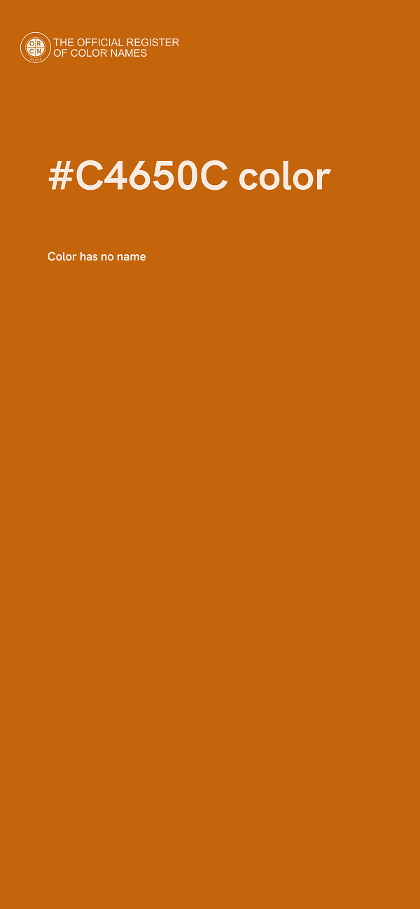 #C4650C color image