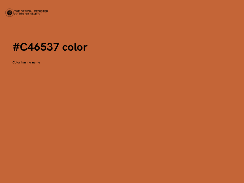 #C46537 color image