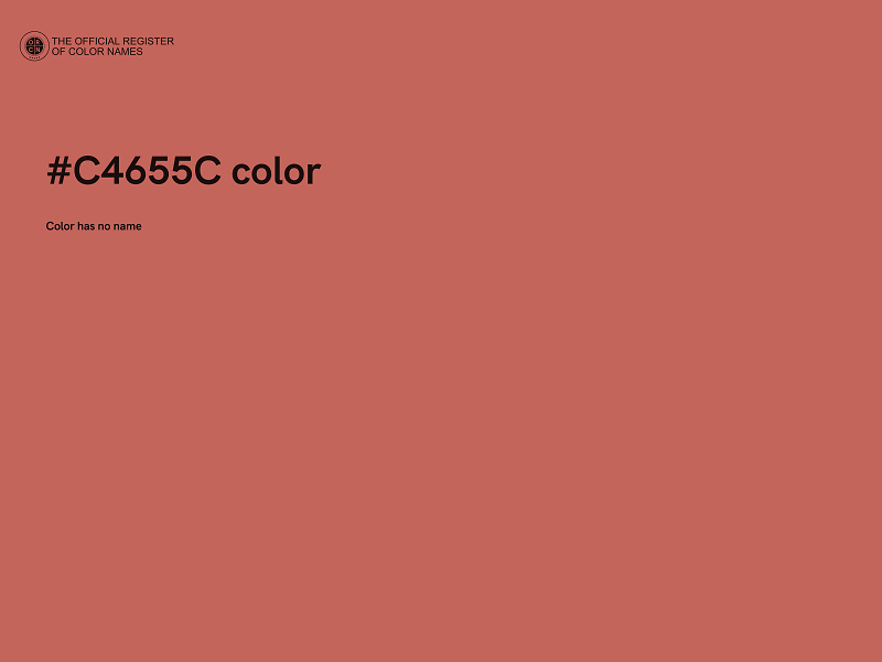 #C4655C color image