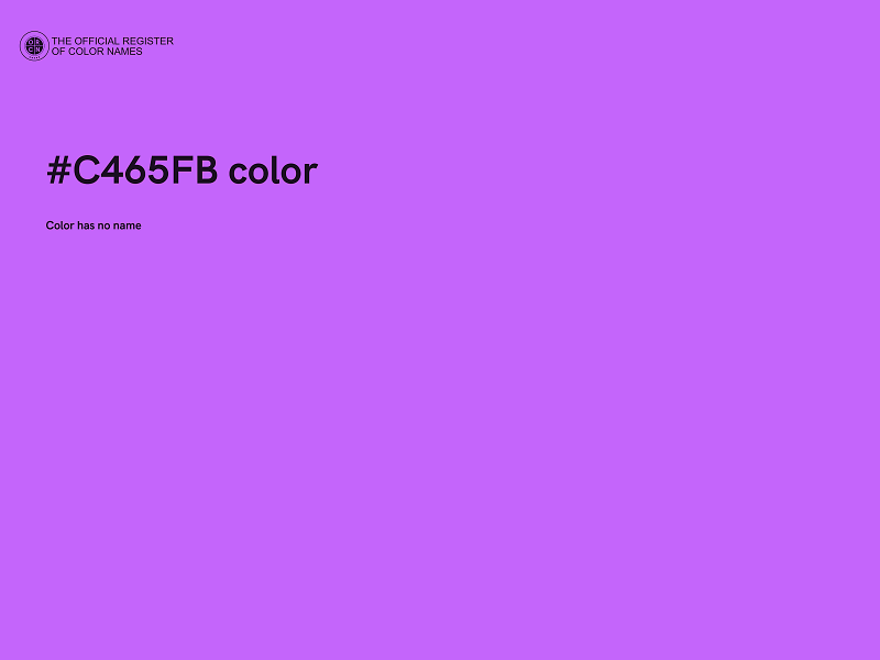 #C465FB color image