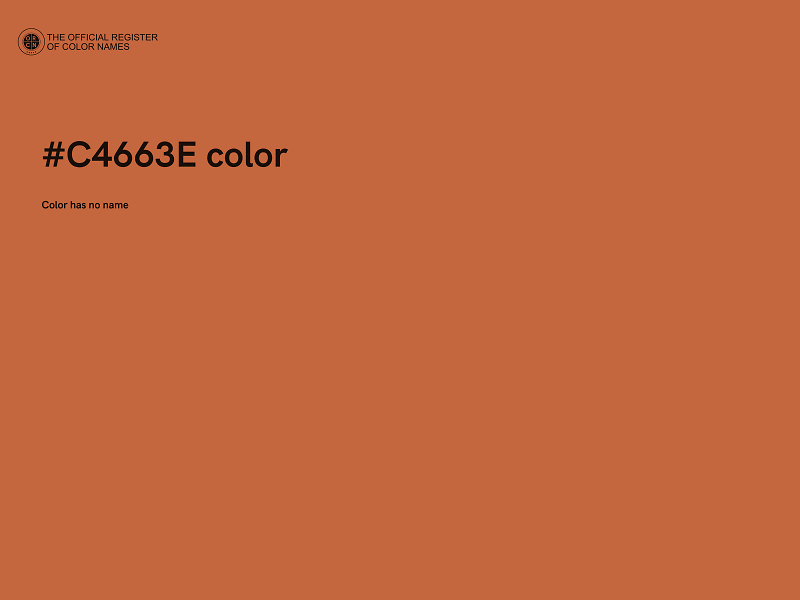 #C4663E color image