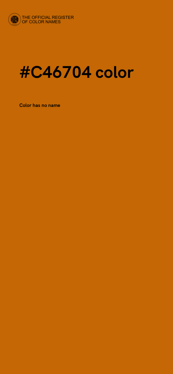 #C46704 color image