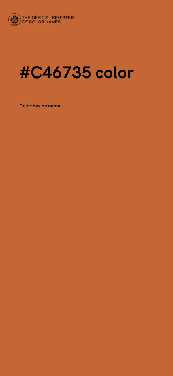#C46735 color image