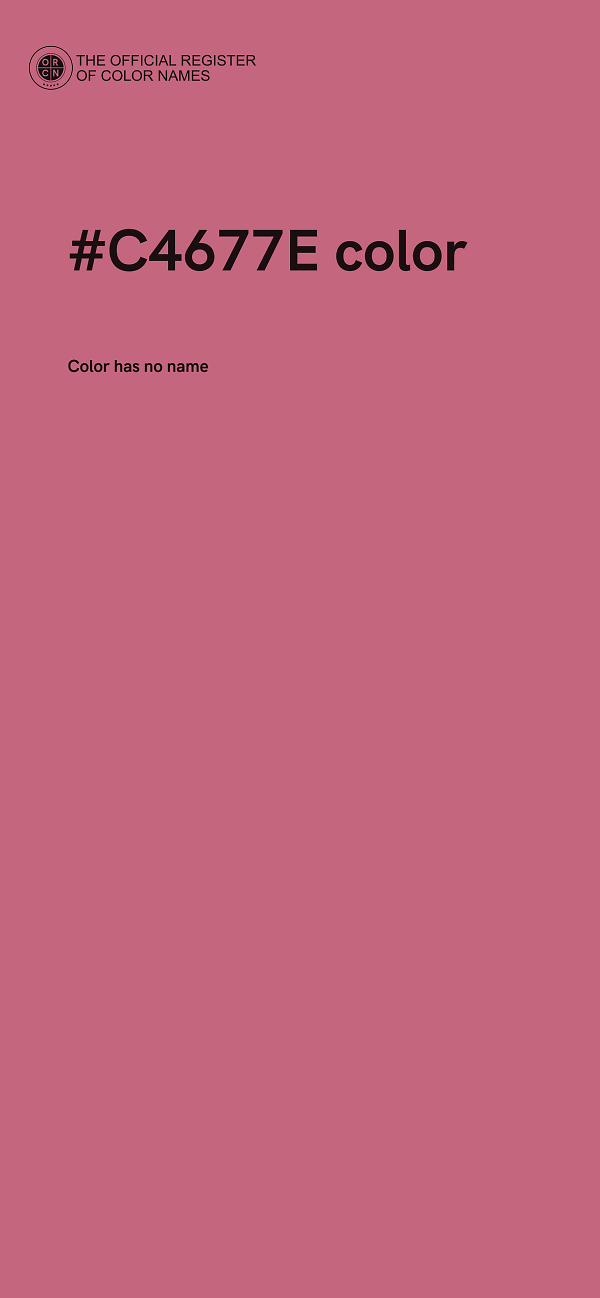 #C4677E color image