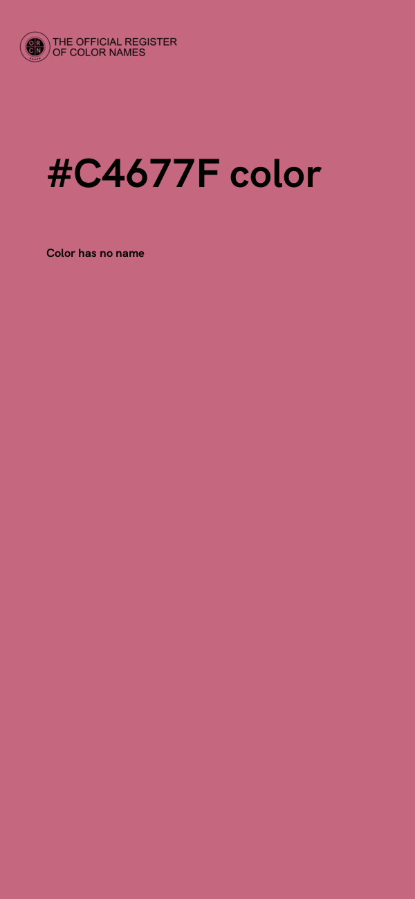#C4677F color image