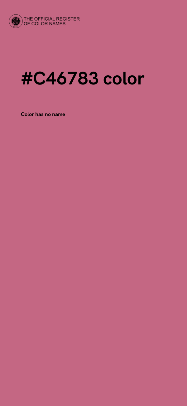 #C46783 color image