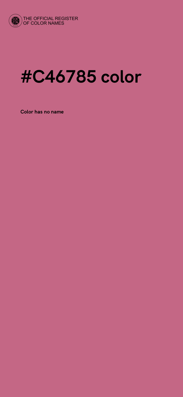 #C46785 color image