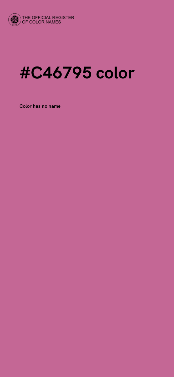 #C46795 color image