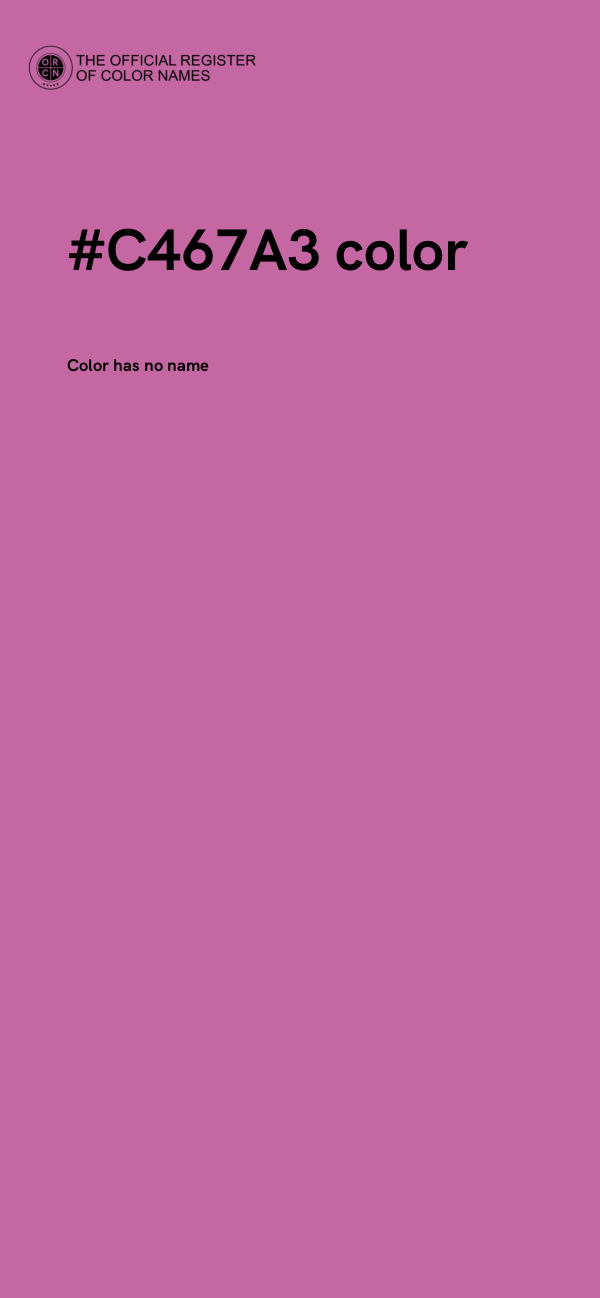 #C467A3 color image