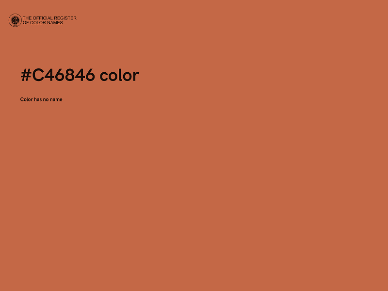 #C46846 color image