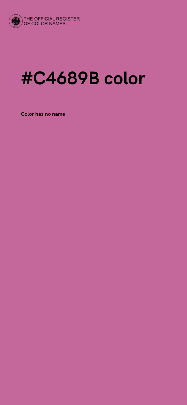#C4689B color image