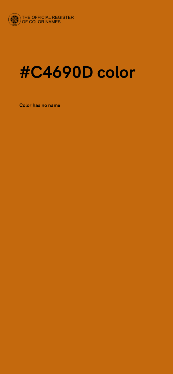 #C4690D color image
