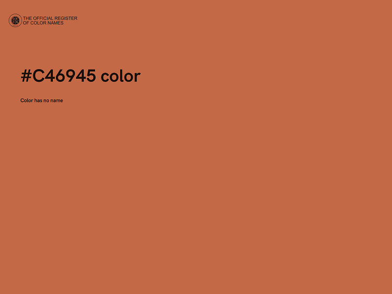 #C46945 color image