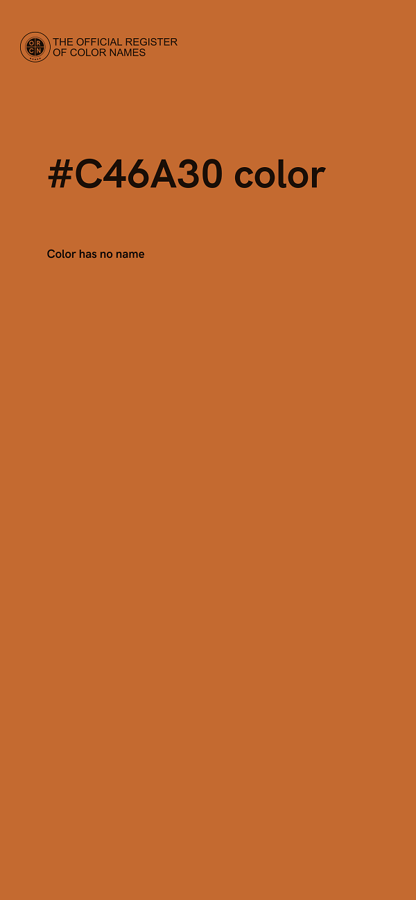 #C46A30 color image