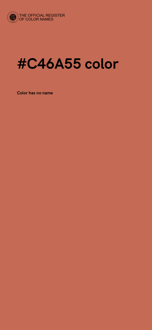 #C46A55 color image